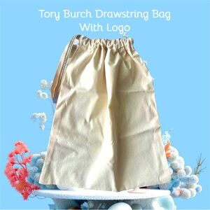 😍 NEW Tory Burch Drawstring Bag With Logo 😍